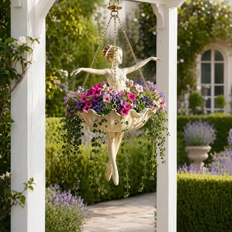 Spider Plant Hanging - Pot de fleurs suspendu en résine,